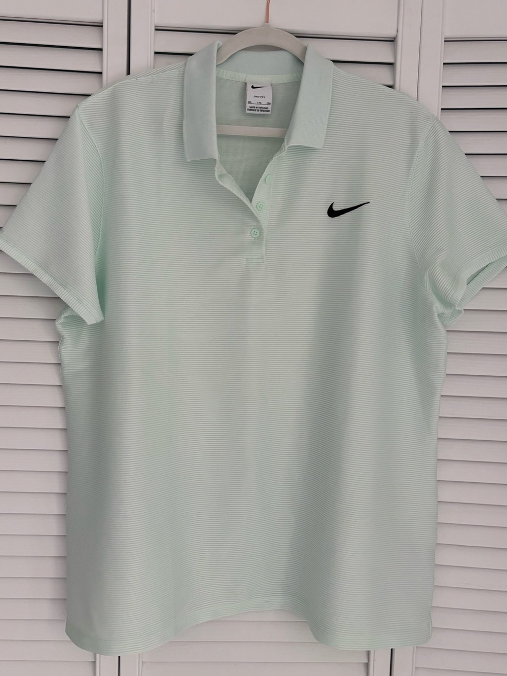 Nike Men’s Light Mint Polo Shirt - Dri-FIT Performance